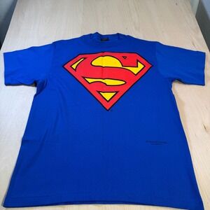 Vintage 1944‎ DC Comics Superman T-Shirt Blue Mens XL Single Stitch Changes Tag